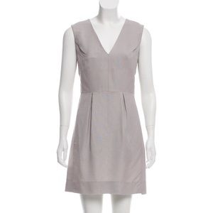 Diane Von Furstenberg gray linen dress. size 4